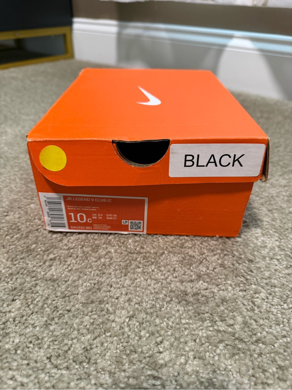 Nike Kids Black and White Strap Boot Sneakers - Picture 3 of 10